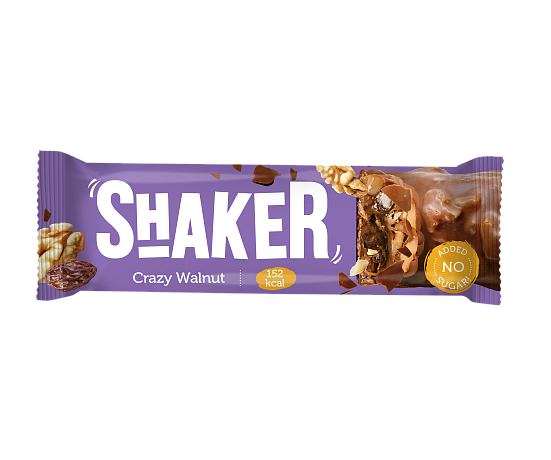 Батончик протеиновый глазированный ШАКЕР ГРЕЦКИЙ ОРЕХ 35гр