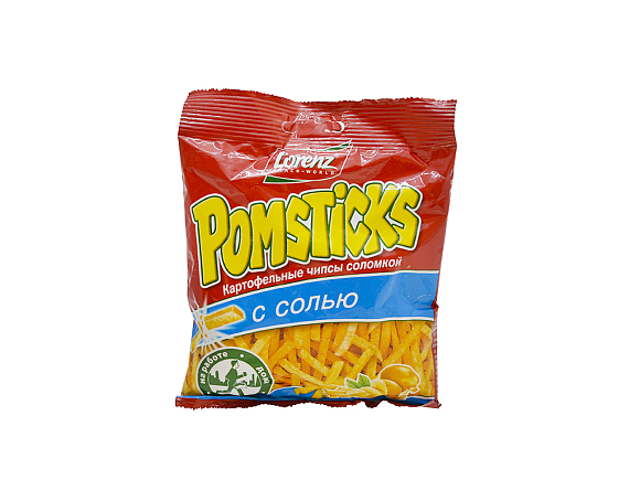 Чипсы картофельные ПОМСТИКС СОЛОМКА С СОЛЬЮ 38гр
