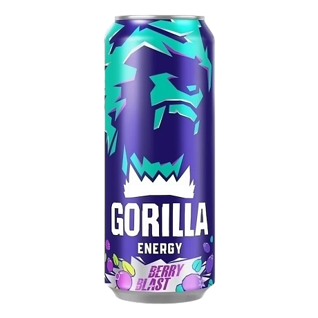 Напиток энергетический GORILLA БЕРРИ БЛАСТ 450мл
