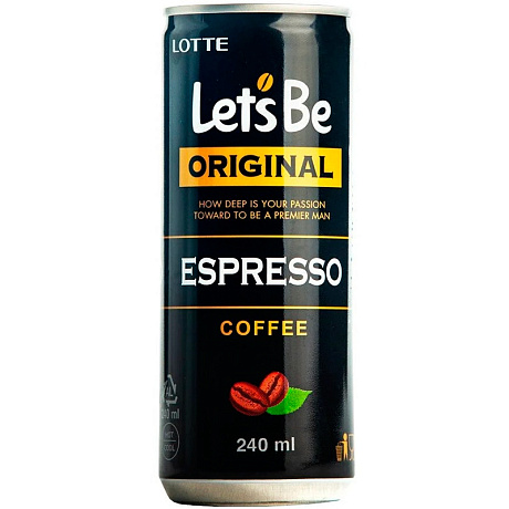 Напиток кофейный LETS BE LOTTE ЭСПРЕССО 240мл