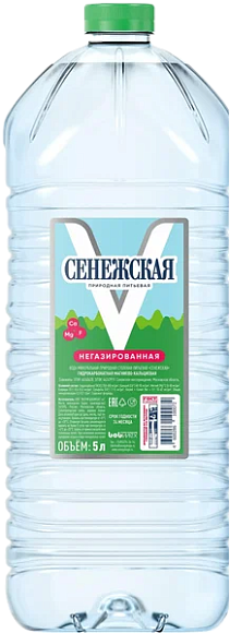 Вода питьевая СЕНЕЖСКАЯ негазированная 5л 2 шт/упак [81]