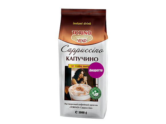 Напиток кофейный TORINO КАПУЧИНО АМАРЕТТО 1кг