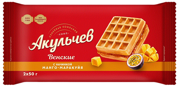 Венские АКУЛЬЧЕВ СО ВКУСОМ МАНГО-МАРАКУЙЯ 100 гр