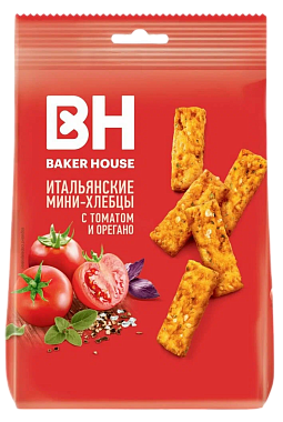 Хлебцы мини BAKER HOUSE Томат 110