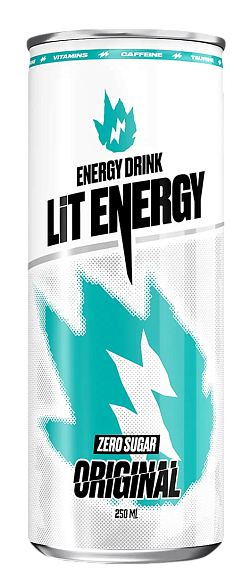 Напиток энергетический ЛИТ ЭНЕРДЖИ Original БЕЗ САХАРА 250мл 24шт/уп [84]