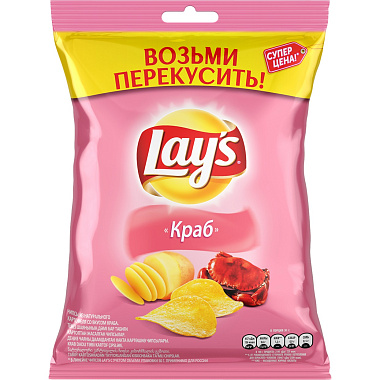 Чипсы картофельные ЛЭЙС КРАБ 37гр