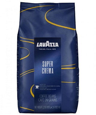 Кофе зерновой LAVAZZA Espresso SUPER CREMA 1кг